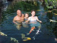 During the 4th of July weekend our daughter and 7 year old granddaughter came for the weekend. The temperature was hot, almost 100.