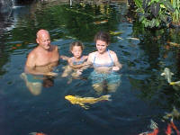 During the 4th of July weekend our daughter and 7 year old granddaughter came for the weekend. The temperature was hot, almost 100.