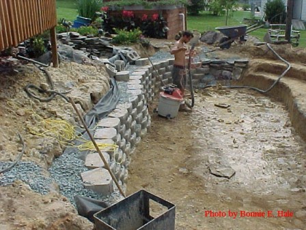 A French drain was bulit